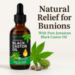 halluxcare pure Jamaican black castor oil made to cure bunions naturally