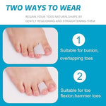 Orthopedic silicone gel hammertoe corrector toe straightener - close up detail