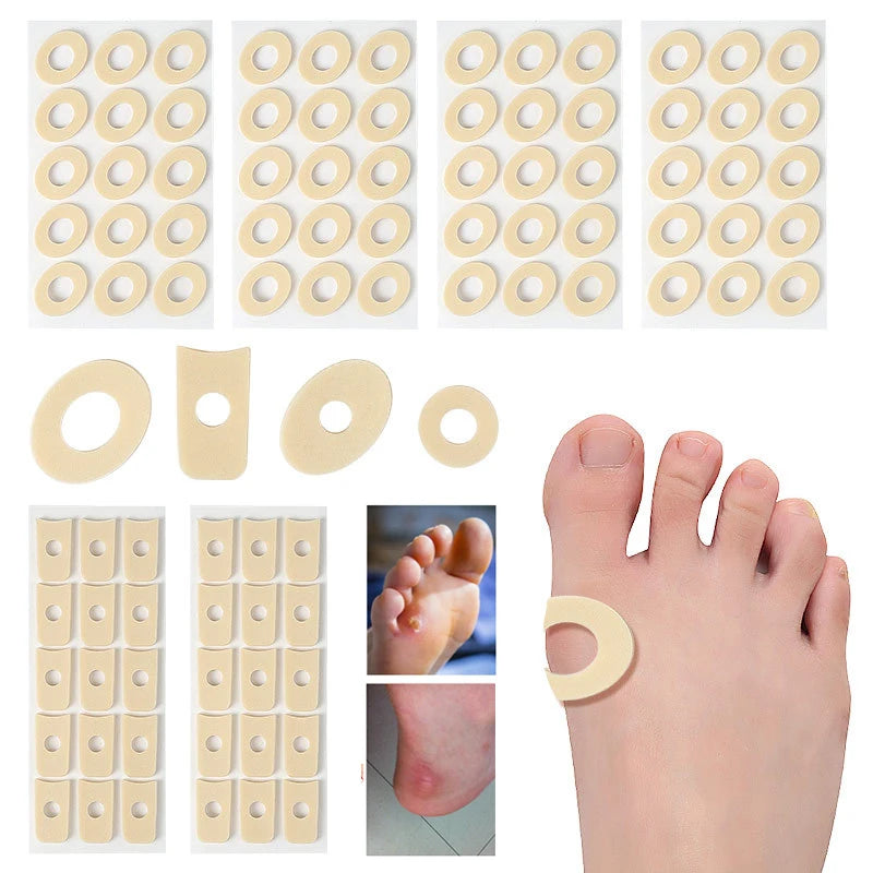 Callus Cushions - 15PCS Orthopedic  - Waterproof Self-Adhesive Foot Pads for Corn Removal & Bunion Protection