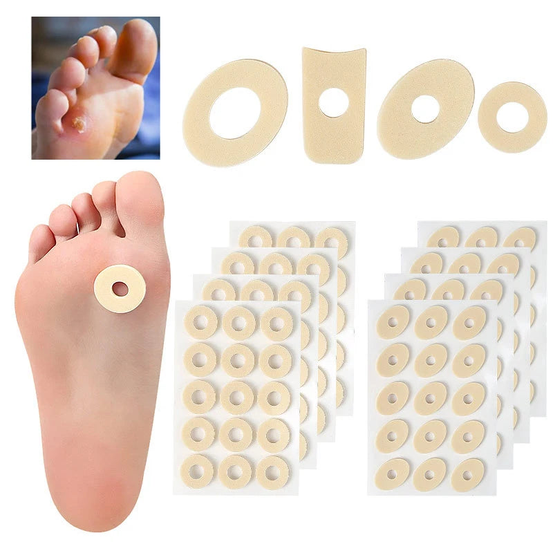 Callus Cushions - 15PCS Orthopedic  - Waterproof Self-Adhesive Foot Pads for Corn Removal & Bunion Protection