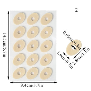 Callus Cushions - 15PCS Orthopedic  - Waterproof Self-Adhesive Foot Pads for Corn Removal & Bunion Protection