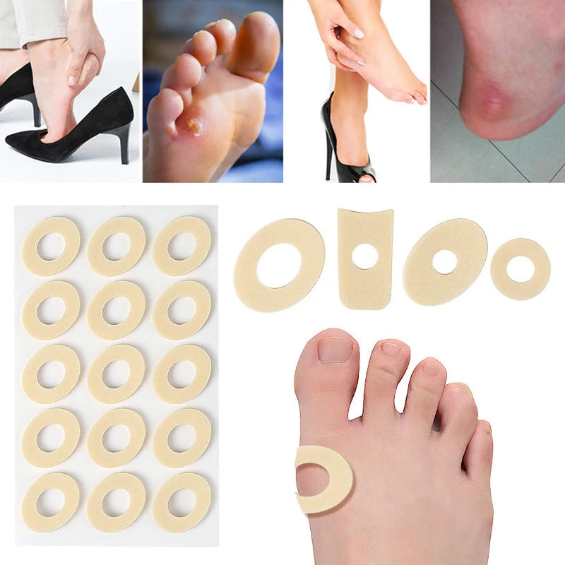 Callus Cushions - 15PCS Orthopedic  - Waterproof Self-Adhesive Foot Pads for Corn Removal & Bunion Protection