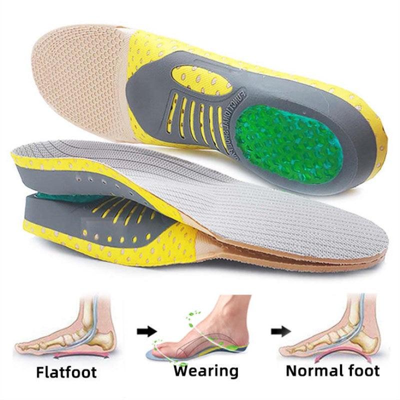 flat foot wearing normal foot stages